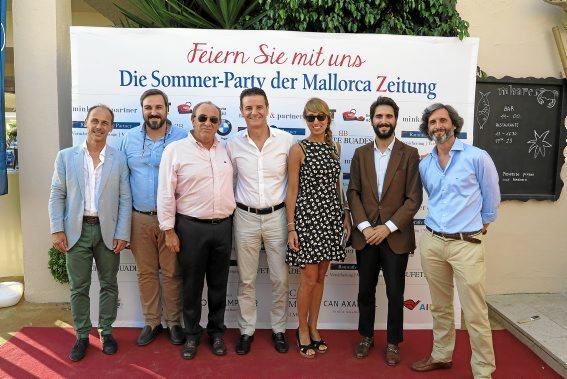 Foto del equipo de Bufete Buades en la fiesta de verano de Mallorca Zeitung
